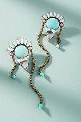 Stones from the Sea Statement Earrings