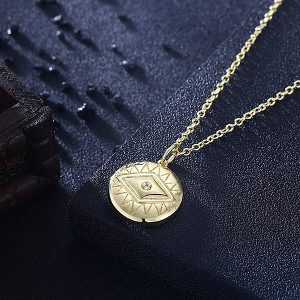 Evil Eye Necklace in 18K Gold Plated