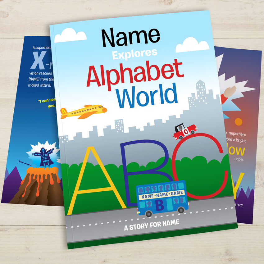 Your Child In Alphabet World [Custom Name Print OK]