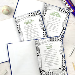 Personalized Baseball Quiz Book