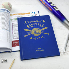 Personalized Baseball Quiz Book