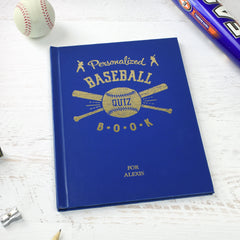 Personalized Baseball Quiz Book