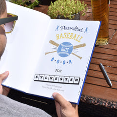 Personalized Baseball Quiz Book