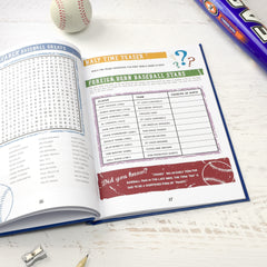 Personalized Baseball Quiz Book