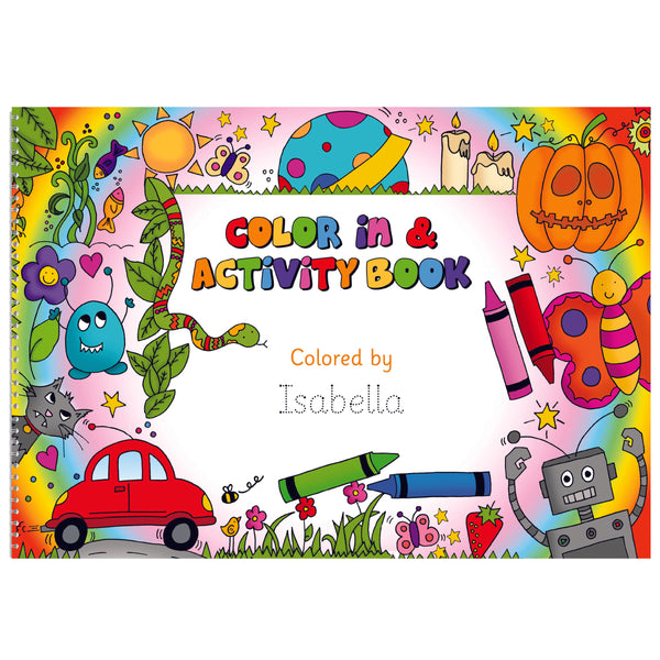 Personalized Color In Activity Book