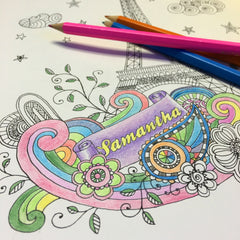 Personalized Adult's Coloring Book