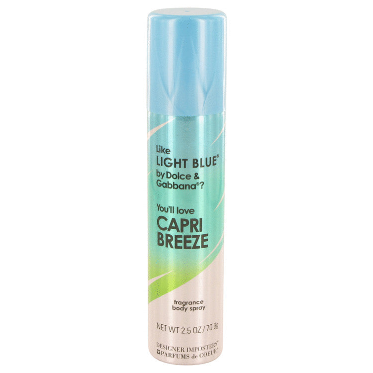 Designer Imposters Capri Breeze Body Spray By Parfums De Coeur