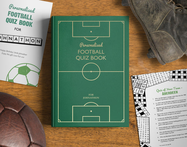 Personalized Soccer Quiz Book