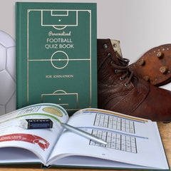 Personalized Soccer Quiz Book