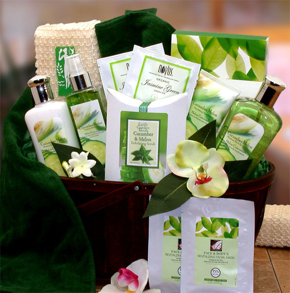 Cucumber & Melon Calming Spa Bath & Body Gift Basket