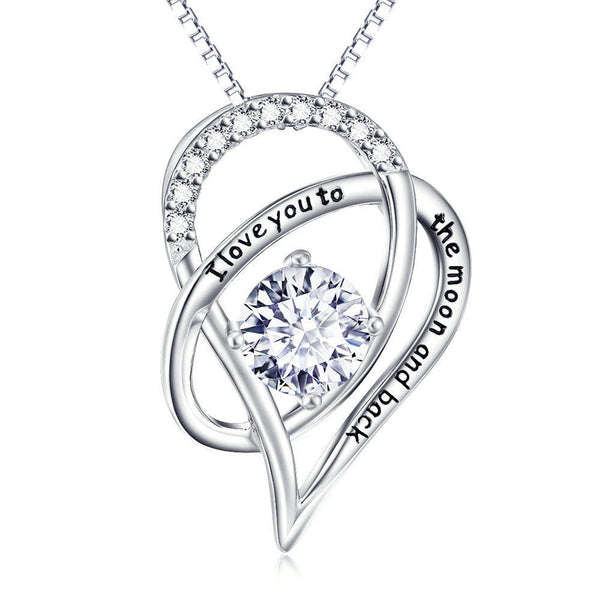 I Love You Necklace in Silver