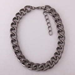 Black Gold Plated Large Figaro Chain