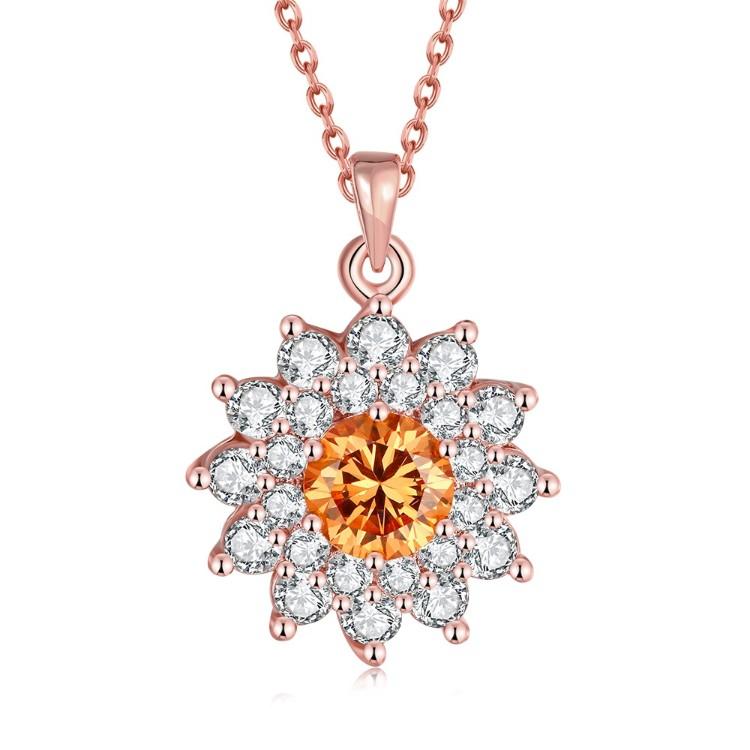 Swarovski Crystal Filled Fire & Ice Necklace