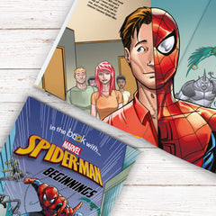 Marvel’s Spider-man Beginnings Story Book [Custom Name Print OK]