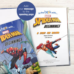 Marvel’s Spider-man Beginnings Story Book [Custom Name Print OK]