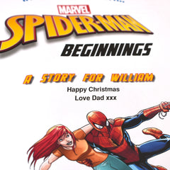 Marvel’s Spider-man Beginnings Story Book [Custom Name Print OK]