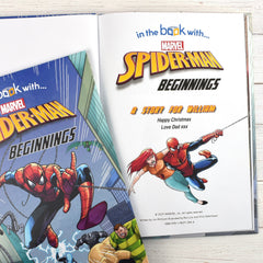 Marvel’s Spider-man Beginnings Story Book [Custom Name Print OK]