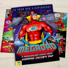 Mega Dad Personalized Comic Book