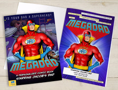 Mega Dad Personalized Comic Book