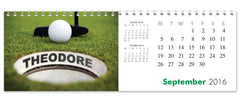 Personalized Golf Calendar