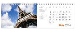 Personalized Around the World Calendar