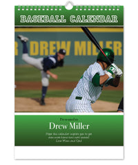 Personalized Baseball Calendar