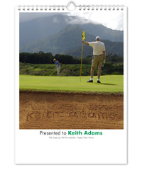 Personalized Golf Calendar