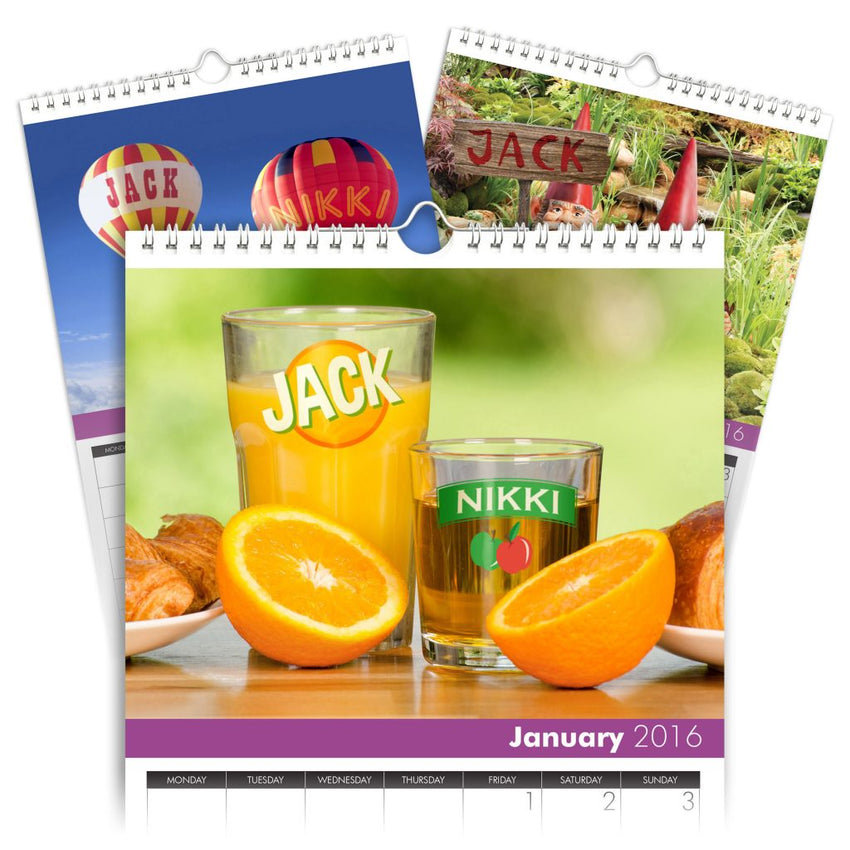 Personalized Family Calendar for 2 Names