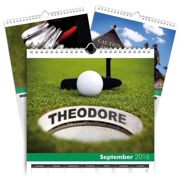 Personalized Golf Calendar