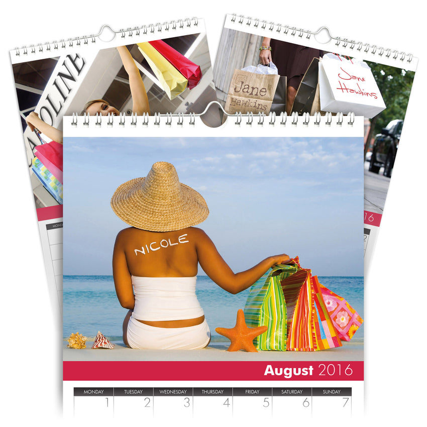 Personalized Shop 'til you Drop Calendar