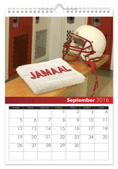 Personalized Football Calendar