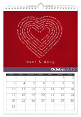 Personalized Anniversary Calendar