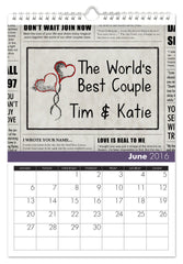 Personalized Anniversary Calendar