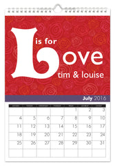 Personalized Anniversary Calendar