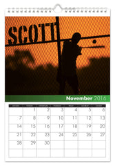 Personalized Baseball Calendar