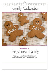 Personalized Family Calendar for 2 Names