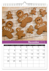 Personalized Family Calendar for 3 Names