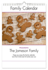 Personalized Family Calendar for 3 Names