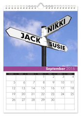 Personalized Family Calendar for 3 Names