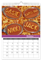 Personalized Family Calendar for 4 Names