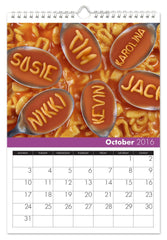 Personalized Family Calendar for 6 Names