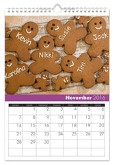 Personalized Family Calendar for 6 Names