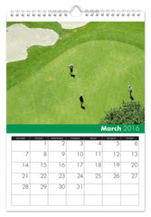 Personalized Golf Calendar