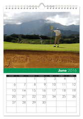 Personalized Golf Calendar