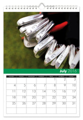 Personalized Golf Calendar