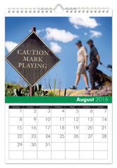 Personalized Golf Calendar