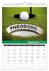 Personalized Golf Calendar