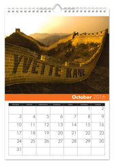 Personalized Around the World Calendar