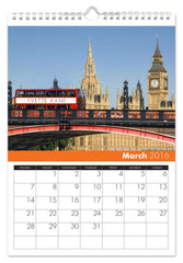 Personalized Around the World Calendar