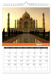 Personalized Around the World Calendar